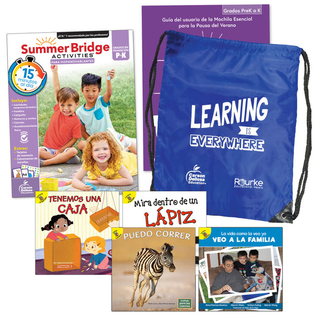 CARSON DELLOSA EDUCATION Summer Bridge Activities Summer Bridge Spanish Backpack, Grade PK-K