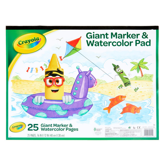 CRAYOLA LLC Crayola® Giant Marker & Watercolor Pad