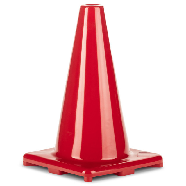 CHAMPION SPORTS Champion Sports Hi-Visibility Flexible Vinyl Cone, weighted, 12", Red