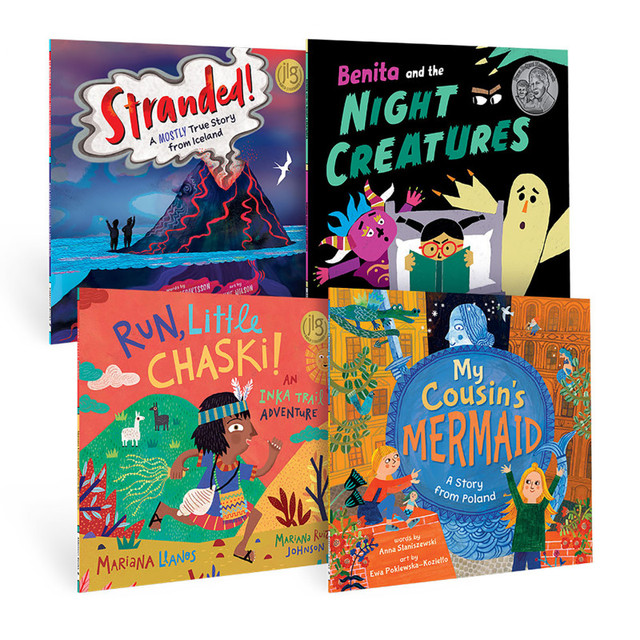 BAREFOOT BOOKS Barefoot Books 1st Grade Authentic Stories / Diverse Book Bundle 1, Set of 4