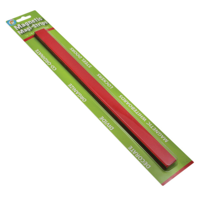 ASHLEY PRODUCTIONS Ashley Productions® Magnetic Magi-Strips, Red, 12'