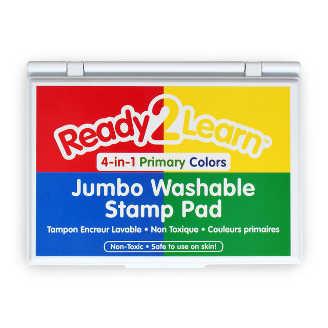 LEARNING ADVANTAGE READY 2 LEARN™ Jumbo Washable Stamp Pad - 4-in-1 Primary Colors