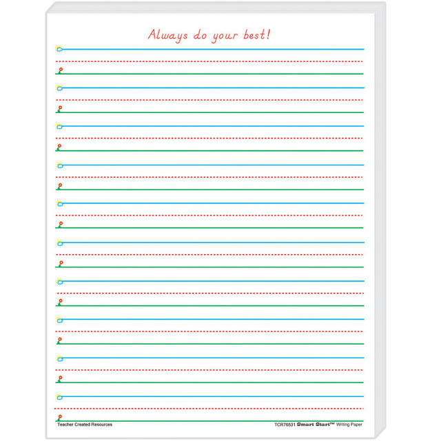 TEACHER CREATED RESOURCES Teacher Created Resources® Smart Start 1-2 Writing Paper: 100 Sheets