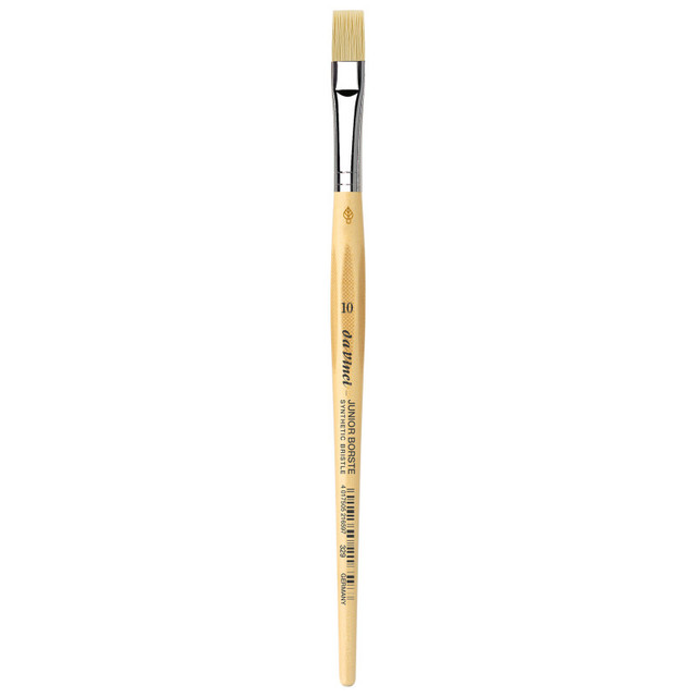 GREGORY DANIELS FINE ARTS INC da Vinci JUNIOR BORSTE Synthetic Student Brush, Synthetic, Tempera, Flat, Series 329, Size 10