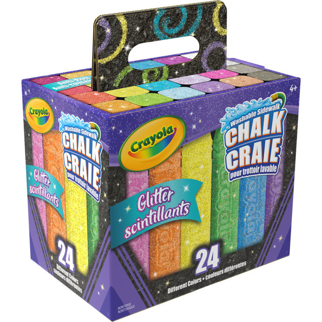 CRAYOLA LLC Crayola® Glitter Chalk, 24 Count