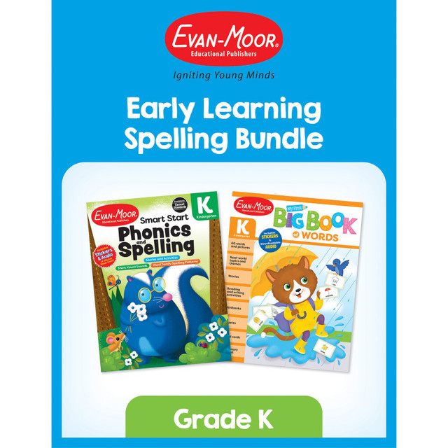 EVAN-MOOR Evan-Moor Educational Publishers Early Learning Spelling Activity Book Bundle Grade K