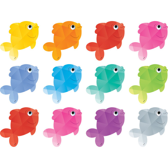 TEACHER CREATED RESOURCES Teacher Created Resources® Colorful Fish Mini Accents, Pack of 36