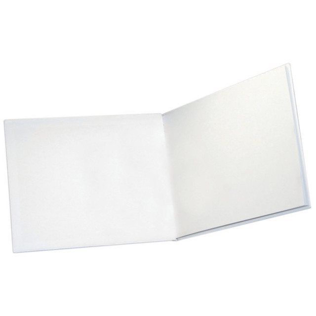 ASHLEY PRODUCTIONS Ashley Productions® Big Hardcover Blank Book, 11" x 8.5" Landscape, White