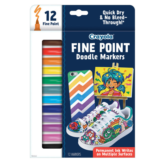 CRAYOLA LLC Crayola® Doodle & Draw Fine Point Doodle Marker, 12 Count