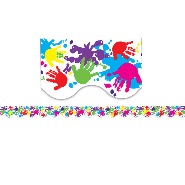 TEACHER CREATED RESOURCES Teacher Created Resources® Helping Hands Scalloped Border Trim, 35 Feet