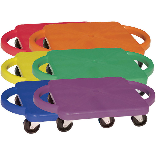 CHAMPION SPORTS Champion Sports Plastic Standard Scooter Set with Handles, Set of 6