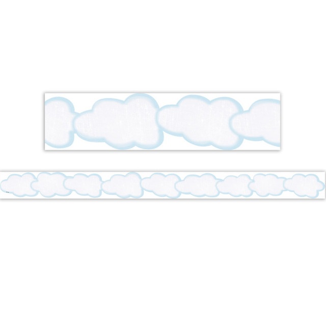 TEACHER CREATED RESOURCES Teacher Created Resources® Clouds Die-Cut Border Trim, 35 Feet