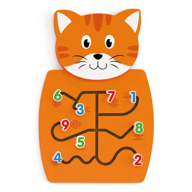 LEARNING ADVANTAGE Learning Advantage® Cat Activity Wall Panel - 18m+ - Toddler Activity Center