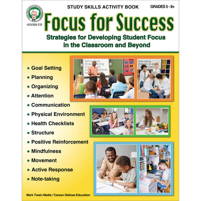 CARSON DELLOSA EDUCATION Mark Twain Media Focus For Success Workbook