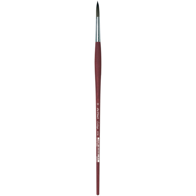 GREGORY DANIELS FINE ARTS INC da Vinci COLLEGE Student Brush, Synthetic, Acrylic & Oil, Round, Series 8730, Size 12