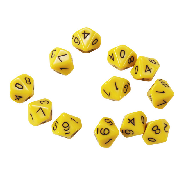 LEARNING ADVANTAGE Learning Advantage® 10-Sided Dice - Set of 12