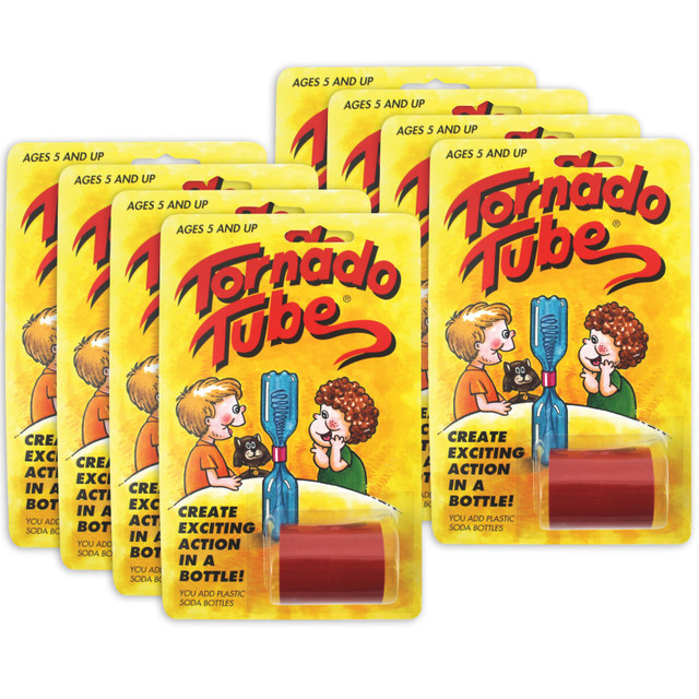 TORNADO TUBE Tornado Tube® Twister Tube Connector Experiment, Pack of 8