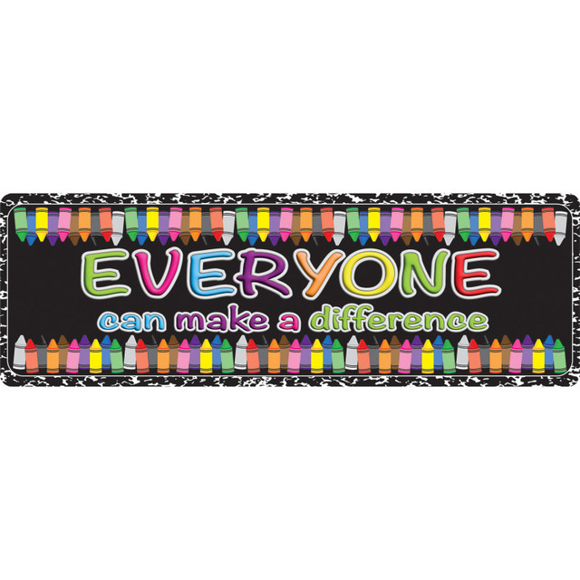 ASHLEY PRODUCTIONS Ashley Productions® The Original Fun Mat™, Mat Runner, 15.5" x 47", Everyone Can make a Difference