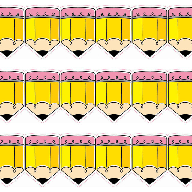 CREATIVE TEACHING PRESS Creative Teaching Press® Doodle Pencils EZ Border™, 48 Feet Per Pack, 3 Packs