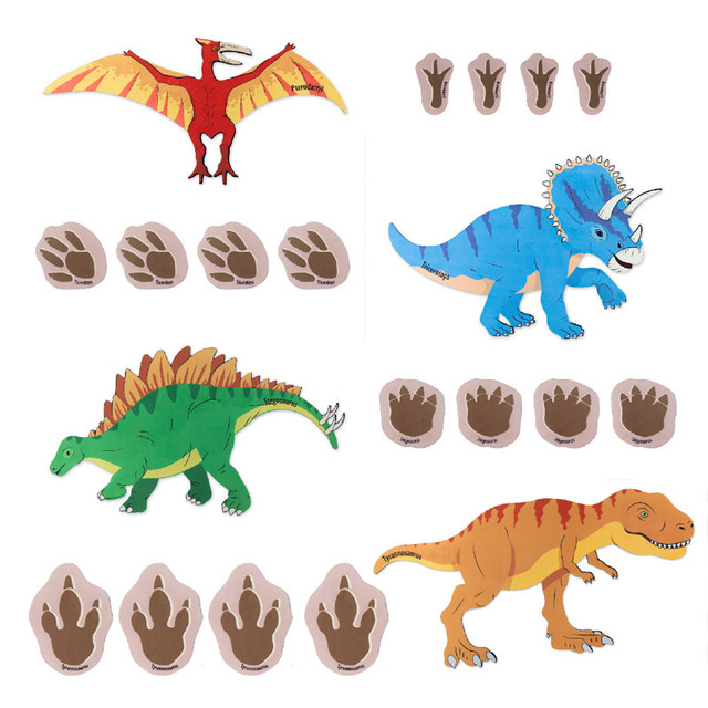 LEARNING ADVANTAGE The Freckled Frog Chasing Dinosaurs Mats