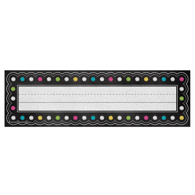 TEACHER CREATED RESOURCES Teacher Created Resources® Chalkboard Brights Flat Name Plates