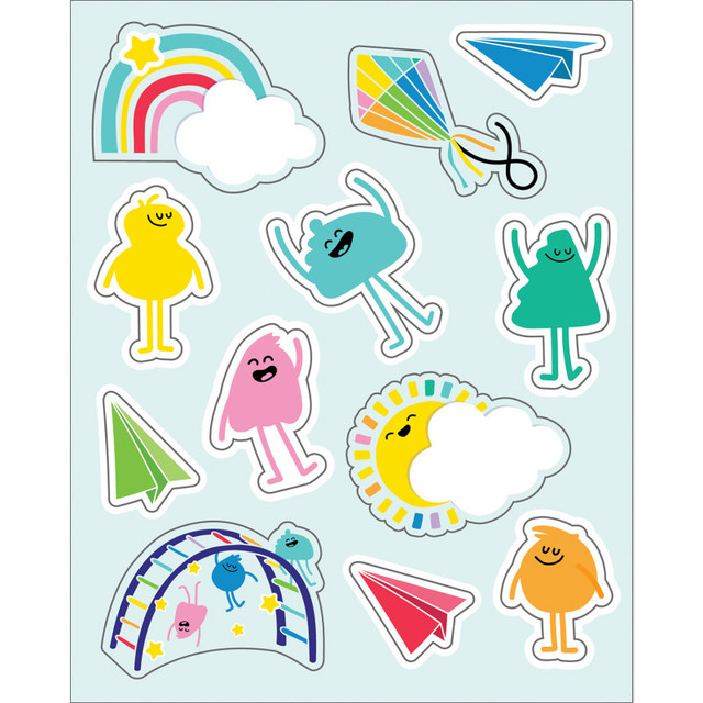 CARSON DELLOSA EDUCATION Carson Dellosa Education Happy Place Shape Stickers, Pack of 72