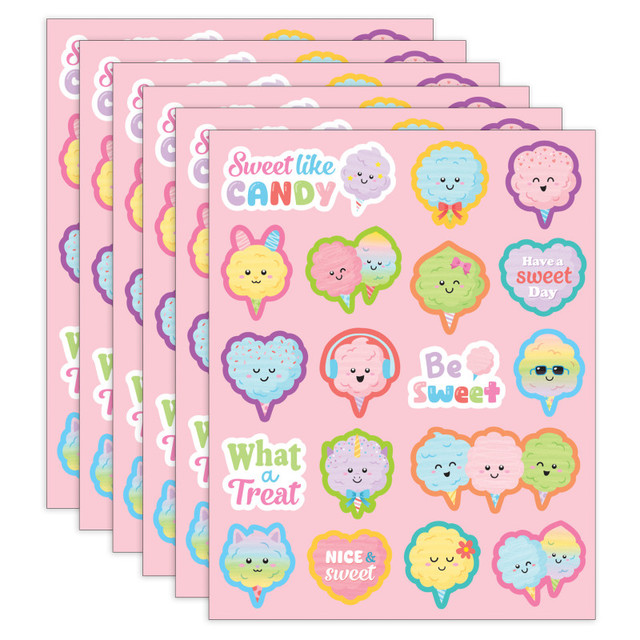 TEACHER CREATED RESOURCES Teacher Created Resources® Cotton Candy Smelly Stickers, 108 Per Pack, 6 Packs
