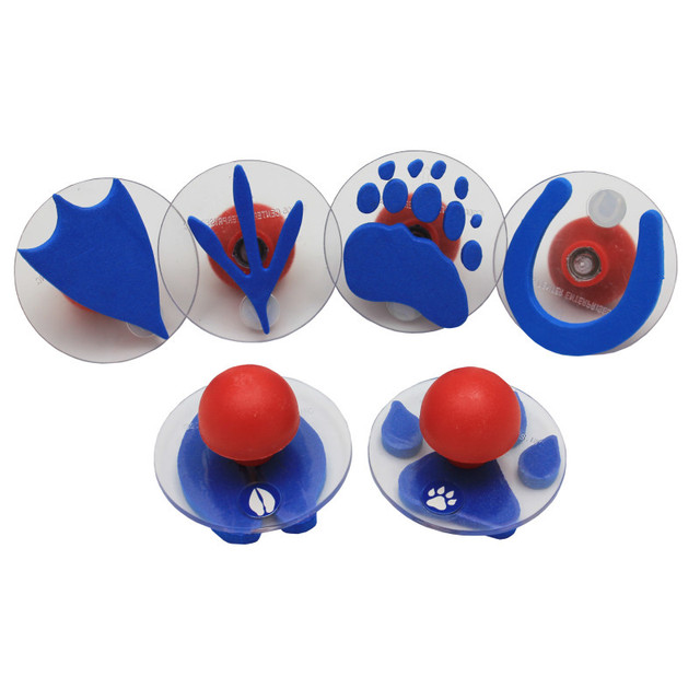 LEARNING ADVANTAGE READY 2 LEARN™ Giant Stampers - Paw Prints - Set of 6
