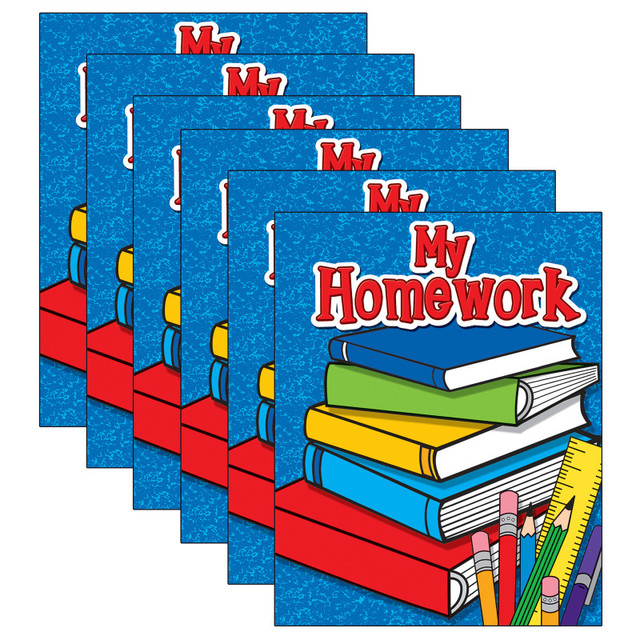 TEACHER CREATED RESOURCES Teacher Created Resources® My Homework Pocket Folder, Pack of 6