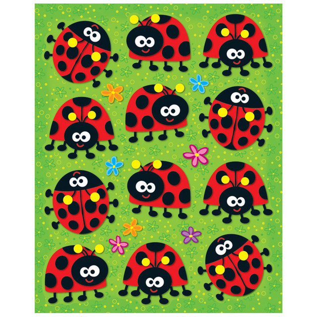 CARSON DELLOSA EDUCATION Carson Dellosa Education Ladybugs Shape Stickers, Pack of 72
