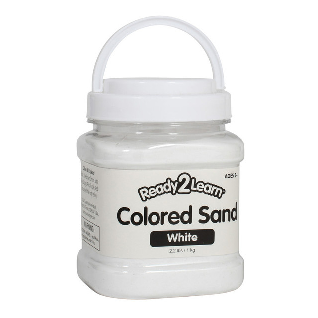 LEARNING ADVANTAGE READY 2 LEARN™ Colored Sand - White - 2.2 Pounds