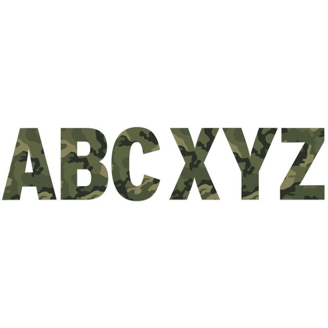 EUREKA Eureka® Classic Camo 7" Deco Letters, 129 Pieces