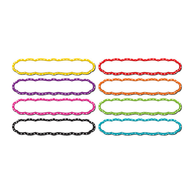 TEACHER CREATED RESOURCES Teacher Created Resources® Large Polka Dots Labels Magnetic Accents, Pack of 8