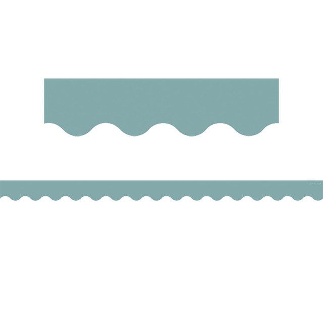 TEACHER CREATED RESOURCES Teacher Created Resources® Calming Blue Scalloped Border Trim, 35 Feet