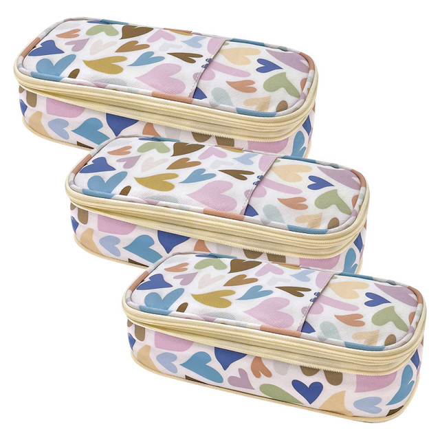 TEACHER CREATED RESOURCES Teacher Created Resources® Hearts Pencil Case, Pack of 3