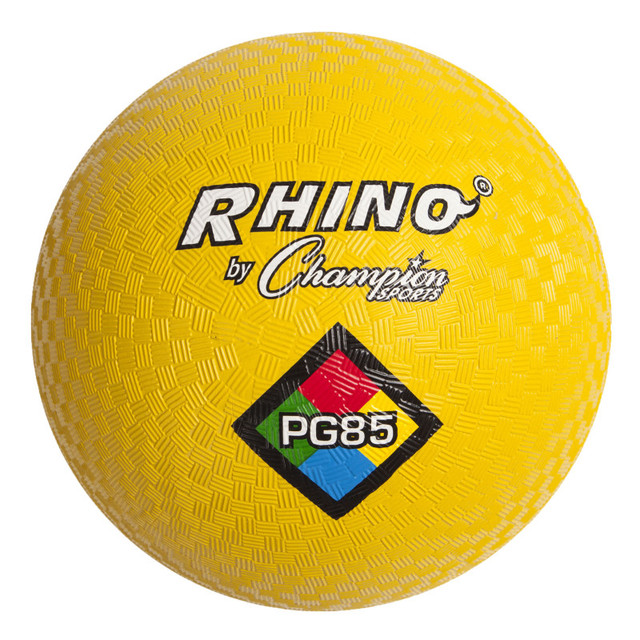 CHAMPION SPORTS Champion Sports Playground Ball, 8-1/2", Yellow