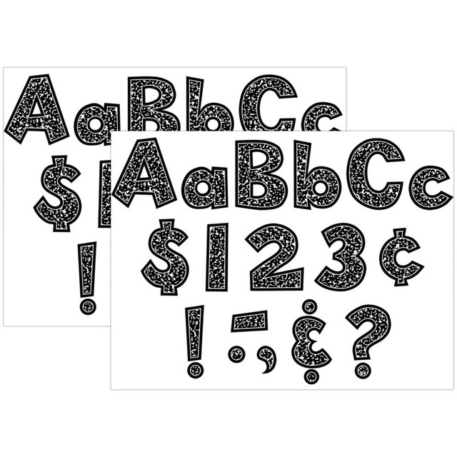 TEACHER CREATED RESOURCES Teacher Created Resources® Composition 4" Fun Font Letters Combo Pack, 162 Pieces Per Pack, 2 Packs