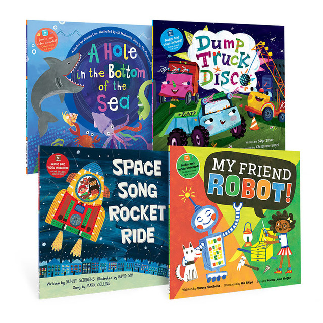 BAREFOOT BOOKS Barefoot Books Kindergarten STEAM Singalongs Book Bundle, Set of 4