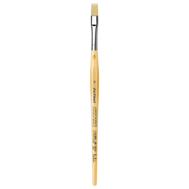 GREGORY DANIELS FINE ARTS INC da Vinci JUNIOR BORSTE Synthetic Student Brush, Synthetic, Tempera, Flat, Series 329, Size 8