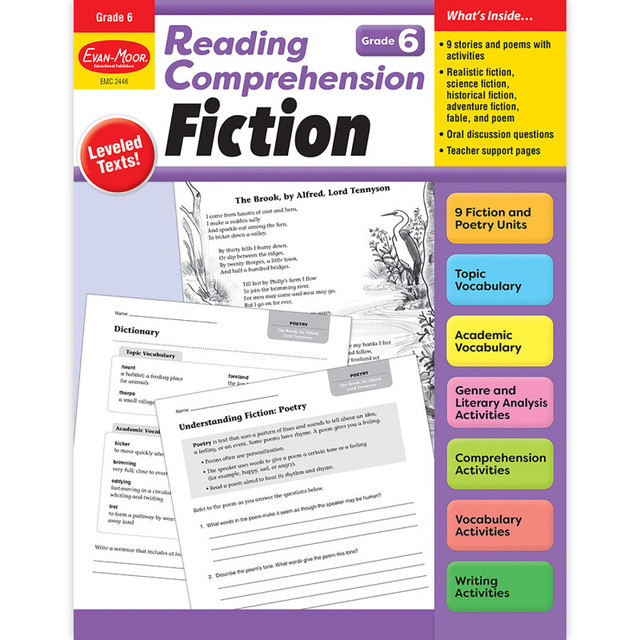 EVAN-MOOR Evan-Moor Educational Publishers Reading Comprehension: Fiction, Grade 6