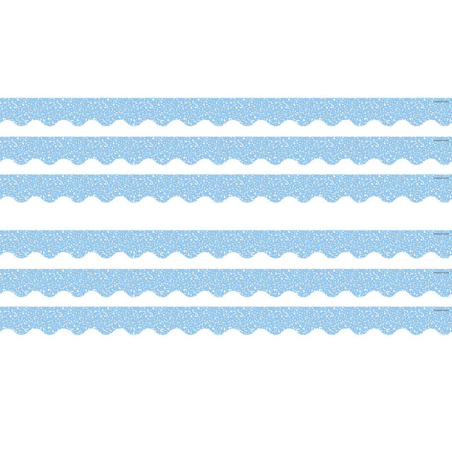 TEACHER CREATED RESOURCES Teacher Created Resources® Composition Blue Scalloped Border Trim, 35 Feet Per Pack, 6 Packs
