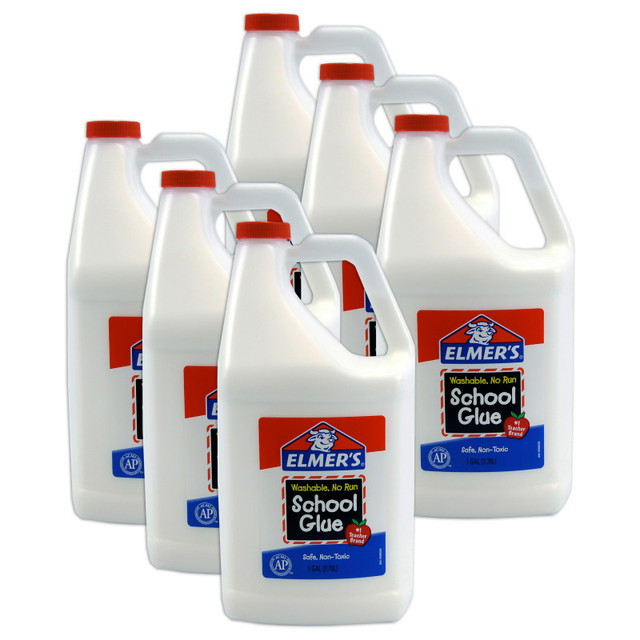 NEWELL BRANDS DISTRIBUTION LLC Elmer's® Washable School Glue, Gallon, Pack of 6