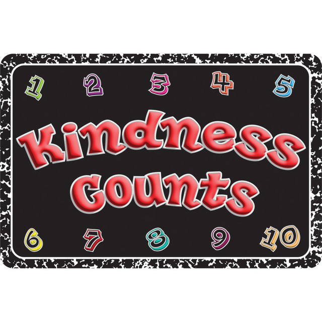 ASHLEY PRODUCTIONS Ashley Productions® The Original Fun Mat™, Welcome Mat, 15.5" x 23.5", Kindness Counts