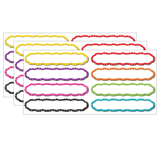 TEACHER CREATED RESOURCES Teacher Created Resources® Large Polka Dots Labels Magnetic Accents, 8 Per Pack, 3 Packs