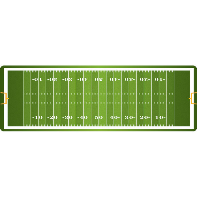 ASHLEY PRODUCTIONS Ashley Productions® The Original Fun Mat™, Mat Runner, 15.5" x 47", Football Field