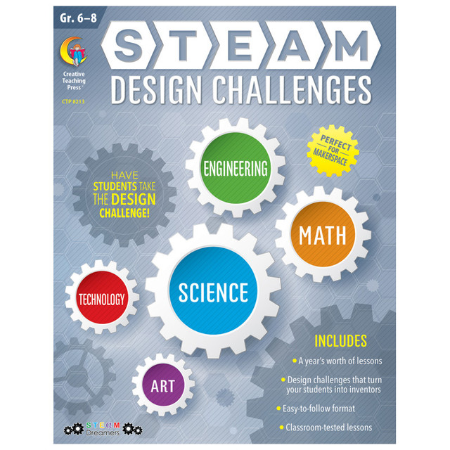 CREATIVE TEACHING PRESS Creative Teaching Press® STEAM Design Challenges Resource Book, Grades 6-8