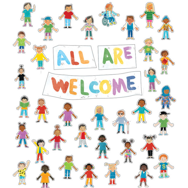 CARSON DELLOSA EDUCATION Carson Dellosa Education All Are Welcome Bulletin Board Set