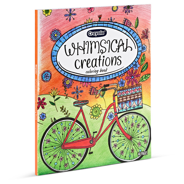 CRAYOLA LLC Crayola® Whimsical Creations Coloring Book for Adults, Adult Coloring Pages, 40 Pages