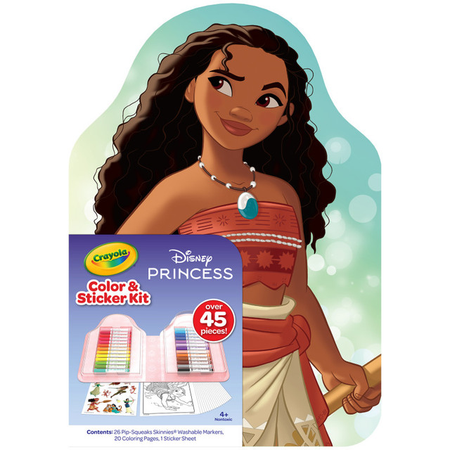 CRAYOLA LLC Crayola® Disney Princess Color & Activity Set, 20 Coloring Book Pages & Stickers