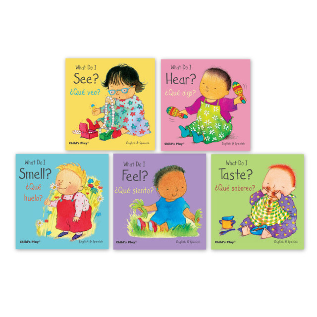 CHILDS PLAY BOOKS Child's Play Books Small Senses Bilingual Board Books, Set of 5